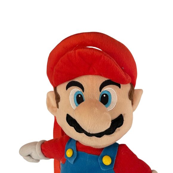 Super Mario Plush Backpack Large 17" Zipper Nintendo 2011 - Picture 2 of 12